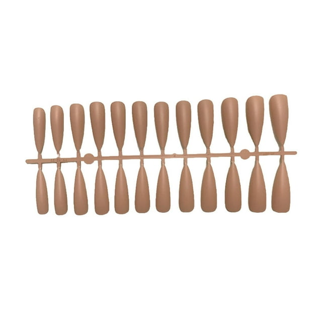 Nail Enhancement Tablets Chic Dot Design Not Susceptible to Allergies Frosted Texture Fake Fingernail Charming Manicure Tips JM-03Skin Color