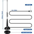 thumbnail image 6 of Eightwood CB Antenna 27MHz CB Radio Antenna PL259 & BNC Male Magnetic Base Handheld CB Antenna Compatible with Cobra Midland Uniden Maxon President Vehicle Car Truck Mobile CB Radio Handheld CB Radio, 6 of 8
