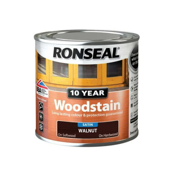 Ronseal - 10 Year Woodstain Walnut 250ml