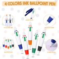 thumbnail image 3 of 30 Piezas en Bolígrafos Cuello con Cordón en Un Bolígrafo de Lanzadera de Cuerda Bolígrafo de Tinta de 4 Colores, 3 of 5