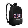 thumbnail image 2 of Uourmeti Daily All Match Backpack for School Work, 17 Inch Front Pocket Large Capacity Backpack, American Flag Pattern, 2 of 6