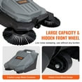 thumbnail image 6 of Manual Push Sweeper 25.6 Inch Sweeping Width 5 Gallon Dustbin Adjustable Folding Handle for Sidewalk Patio Garage Terrace, 6 of 6