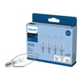 thumbnail image 1 of PHILIPS 40W B10 Candelabra Base Clear Chandelier Light Bulbs - 4 Pack, 1 of 5