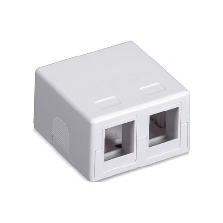 UPC: 0822088064336 | Black Box Value Line Surface-Mount Housing 2-Port White