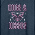 thumbnail image 3 of Instant Message - Valentine's Day Hugs And Hisses Cat - Women's Lightweight French Terry Long Sleeve Shirt, 3 of 6