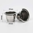 thumbnail image 2 of Reusable Coffee Pods Refillable Coffee Capsules Stainless Steel Reusable Pods with Lids Fit for Nesp, 2 of 5