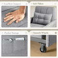 thumbnail image 5 of Furmax Adjustable Sofa Chair Bed Convertible Sleeper Sofa Chair 3 in 1 for Living Room,Grey, 5 of 7