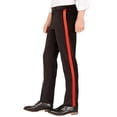 thumbnail image 3 of Calvin Klein Mens Velvet Stripe Slim Fit Casual Trouser Pants, Black, 33W x 32L, 3 of 3