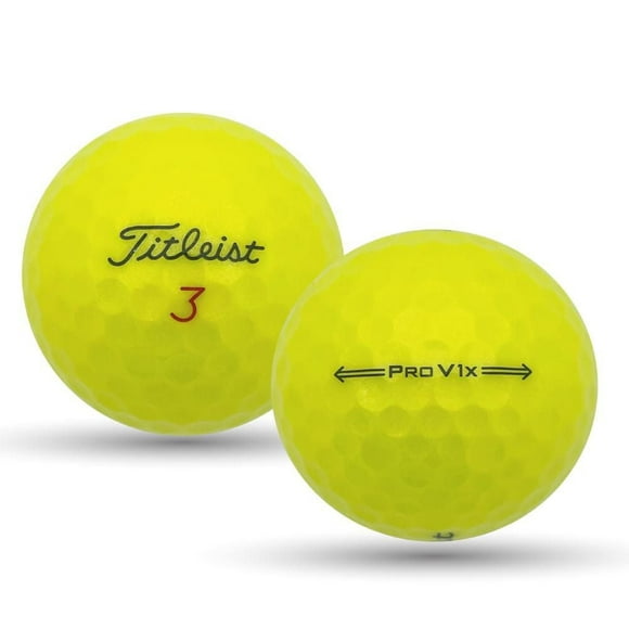 Mulligan - 36 Titleist Prov V1x 2022 5A Recycled Used Golf Balls, Yellow