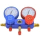 thumbnail image 5 of Herramienta de diagnóstico de refrigeración para aire acondicionado y aire acondicionado, manómetros de doble colector, juego de válvulas R22 R134a, 5 of 13