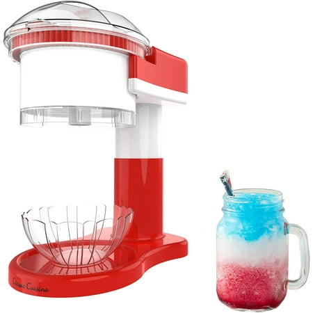 

Shaved Ice Maker- Snow Cone Italian Ice and Slushy Machine for Home Use Countertop Electric Ice Shaver/Chipper with Cup by