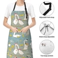thumbnail image 6 of Lsque Cute Farm Birds Waterproof Apron Chef Aprons for Men Heavy Duty Chemical Work Apron Extra Long Grilling Aprons with Adjustable Bib Apron, 6 of 9