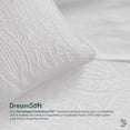 thumbnail image 4 of Edredón Queen Ligero y Juego de Sábanas con Fundas de Almohada Decorativas 7 Piezas Dreamlab Moneda Blanco, 4 of 10