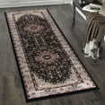thumbnail image 3 of MDA Rug Imports Hollywood Collection Floral Area Rug Ivory 8'7'' X 11'11'' Oriental, Medallion, Border 9' x 12' Red, Gold, Green Rectangle, 3 of 5