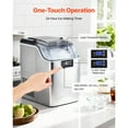 thumbnail image 4 of KFFKFF Countertop Ice Maker, 44 lbs per Day, Self-Cleaning Portable Machine with Scoop, 4 lbs Ice-Storage Basket, Nugget Ice-Making Machine with Chewable Ices, 4 of 9