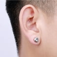 thumbnail image 6 of SmartBy Unisex Rhinestone Stainless Steel Ear Stud Earrings Helix Piercing Jewelry Gift, 6 of 7