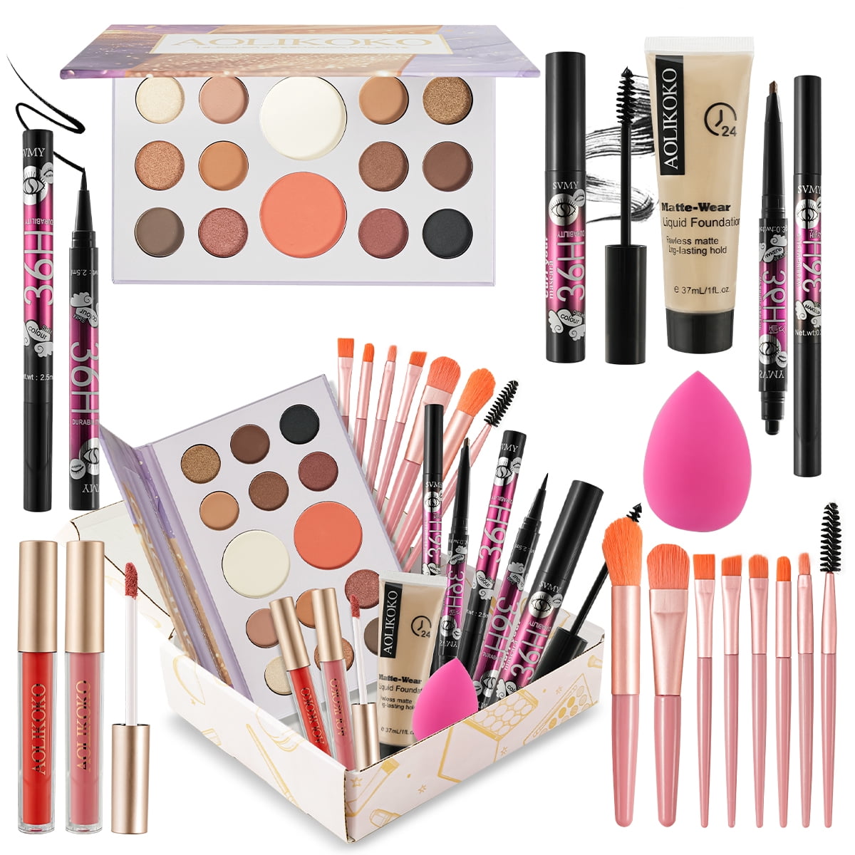 Miss Rose Professional All-in-One Makeup Kit, 88 Colors Palette