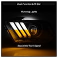 thumbnail image 5 of Spyder 10-13 Ford Mustang - Halogen - Projector Headlights - LED Signals -Black (PRO-YD-FM2010V2-BK), 5 of 10