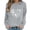 W89-NSLGXD Gray Sweatshirt Women, variant on NSLGXD Halloween Sweatshirts for Women Cute Graphic Pullovers Vintage Loose Fit Round Neck Long Sleeve Sweat Tops Halloween Costumes S-2XL