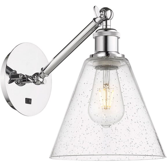 317-1W-PC-GBC-84-LED-Innovations Lighting-Athens - 1 Light Wall Sconce In Industrial Style-12.38 Inches Tall and 8 Inches Wide Polished Chrome Seedy