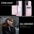 thumbnail image 7 of Allytechgroup for Samsung Galaxy A23 5G Case, Pu Leather Detachable Cards Holder 2 In 1 Wallet Case Comaptible with Magsafe Kickstand Magnetic Shockproof Back Cover for Samsung Galaxy A23 5G, Pink, 7 of 7
