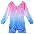 thumbnail image 2 of Maillots de gimnasia BAOHULU para niñas pequeñas, rosa y azul, de 3 a 11 años, 2 of 7