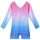 thumbnail image 2 of Maillots de gimnasia BAOHULU para niñas pequeñas, rosa y azul, de 3 a 11 años, 2 of 7