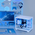 thumbnail image 5 of Mloong Gaming PC Desktops AMD Ryzen5 5500, Radeon RX 6500XT 4GB, 1TB SSD, 16GB RAM, 650W, Win11, WiFi, White, 5 of 8