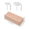 thumbnail image 2 of WRITWAA 1Set Round Wood Flower Nail Base For Professionals And Home Use, 2 of 8