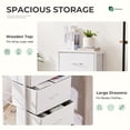 thumbnail image 3 of Dresser for Bedroom, Storage Drawers, Skinny Fabric Storage Tower with 4 Drawers, 3 of 9