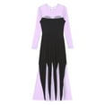 thumbnail image 4 of YONGHS Womens Adult Long Sleeve A-Line Dress Dress Halloween Witch Cosplay Costumes Black L, 4 of 7