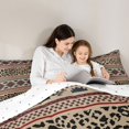 thumbnail image 4 of Erosebridal Hippie Aztec Full Size Comforter Sets, Brown Black Leopard Print Bedding Sets, Reversible 3pcs, 1 Comforter and 2 Pillowcases, 4 of 6