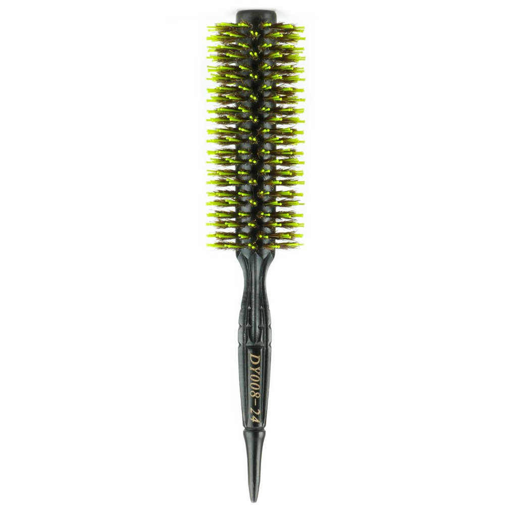 Dianyi Boar/Nylon Bristle Hair Round Brush with Ergonomic Handle, 2.2