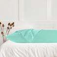 thumbnail image 6 of PiccoCasa Body Pillowcase 300 Thread Count Egyptian Cotton Pillowcase Jumbo Cyan, 6 of 8