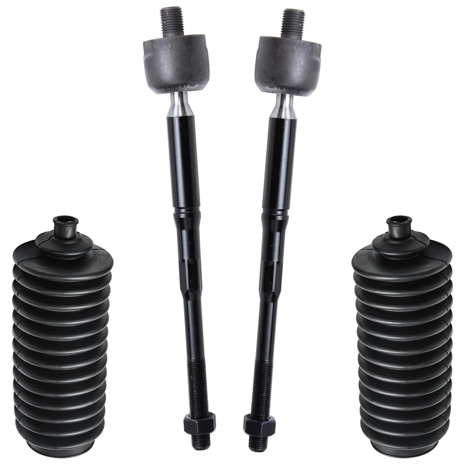 Detroit Axle - Front End 10pc Suspension Kit for 2007-2012 Nissan Sentra, 2 Lower Control Arms w/Ball Joints Inner Outer 4 Tie Rods 2 Boots 2 Sway Bars Replacement 2008 2009 2010 2011 Sentra