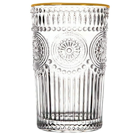 

1Pc Retro Relief Sunflower Breakfast Cup Creative Drinking Cup Water Glass