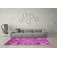 thumbnail image 3 of Ahgly Company Indoor Rectangle Abstract Purple Modern Area Rugs, 5' x 8', 3 of 4