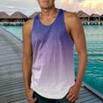 thumbnail image 2 of Leey-World Shaping Tank Tops for Men Muscle Tanks for Men Men Workout Tank Top Gym Bodybuilding Sleeveless Muscle T Shirts Purple,2XL, 2 of 6