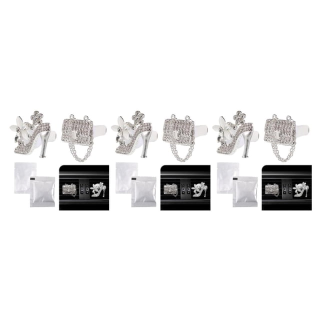 relayinert 2piece Car Vent Clip Diffuser Exquisite Craft Easy Installation Stable Fixation Non-sliding 3Set