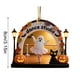 thumbnail image 2 of Uuiauoio Halloween Ghost Ornaments Spooky Cute Hanging Decor for Home Holiday Party Tree Decoration with Lantern and Black Cat Theme, 2 of 6