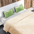 thumbnail image 5 of Yayeee Pillowcase King Size Set of 2 Satin Wrinkle Resistant Pillow Case, Green Martini Glass, 5 of 7