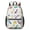 Dinosaur and Pineapple, variant on Dinosaur and Palm Off White Pattern 17" School Backpacks for Teens,Waterproof Oxford Fabric,S-Shape Padded Straps for School,Travel,Hiking,Camping