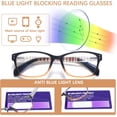 thumbnail image 4 of CLASAGA Reading Glasses for Women Men, Blue Light Blocking Ladies Computer Readers with Spring Hinge, 4 of 6