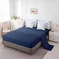 thumbnail image 5 of Castle Fairy Badminton Sport King Bedding 7pcs, Ball Game King Bed in a Bag, White Navy,Navy Blue Reversible, 5 of 7