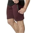 thumbnail image 2 of Jophufed Men's Pants Casual Drawstring Sports Shorts Elastic Waist And Pockets Shorts Pants, 2 of 7