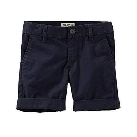 OshKosh B'gosh Little Girls' Twill Bermuda Shorts - Navy, 5-Kids