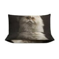thumbnail image 3 of 3 Pcs Soft Bedding Set, Includes 1 Duvet Cover with Zipper And 2 Pillow Shams,Cute White Cat Twin(86"x70"), 3 of 8