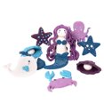 thumbnail image 4 of Tutti Frutti: Sparkling Mermaids Trio Kit - Scented Modeling Dough Craft Set, 8 Ocean Themed Shape Cutters, 3 Non-Toxic Glittery Colors, Kids Age 3+, 4 of 8