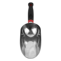 LULULION Metal Garden Shovel with Ergonomic Handle for Home Gardening Tasks