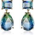 thumbnail image 1 of Pendientes de Mujer Aretes de Mujer con Cristal Color Azul Verdoso, Pendientes Colgante de Gota de Agua Elegantes y Nobles, Joyería Regalo Ideal para Mujer, 1 of 4